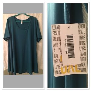 NWT Aegean Blue LulaRoe Perfect Tee 3XL